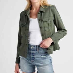 NEW Liverpool Peplum Hem Trucker Jacket size: 1X